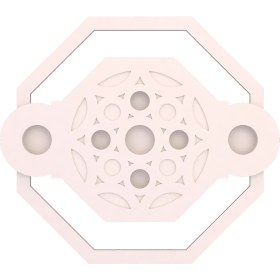 Resim Motifpiyer Tavan LED Spotlu Göbeği 80-Sekizgen-Dış Çıtalı 