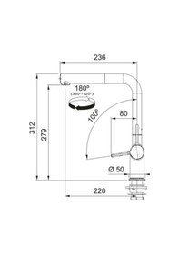 Resim Franke Maris Mrg 210/110-52 Slate Gri Granit Evye Active Plus Doccia 2.0 Batarya Comfort Sıvı Sabunluk Set Gri 