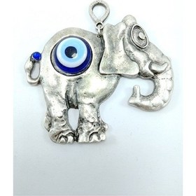 Resim Metal Fil Nazar Boncuğu Duvar Dekoru Dekoratif Hediyelik Eşya 