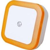 Resim Turuncu Işık Kontrollü Otomatik Led Gece Lambası - Akıllı Ev Odası Yatak Odası Duvar Lambası Avrupa Standartı Turuncu Turuncu 