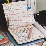 Resim 1pc Kare Izgara Defter Basit Stil Izgara Günlük Defteri Üniversite Giriş Sınavı Günlük Defteri Kalın Boş Defter 