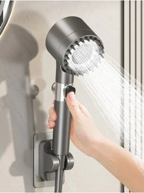 Resim 3 Fonksiyonlu Start Stop Tuşlu Filtreli Basınçlı Masaj Etkili Duş Başlığı Beyaz Diğer 
