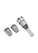 Resim Moveevo 3'lü Milling Cutter Uzantı Çubuğu Seti: 1/2 Sap + 6.5mm Ve 13mm Collet Chuck, Ahşap Freze, Gravür Makinesi İçin Hss Malzeme 