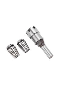 Resim Moveevo 3'lü Milling Cutter Uzantı Çubuğu Seti: 1/2 Sap + 6.5mm Ve 13mm Collet Chuck, Ahşap Freze, Gravür Makinesi İçin Hss Malzeme 