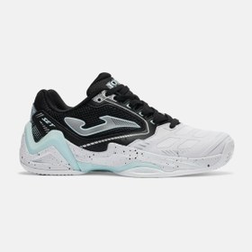 Resim Joma TSELS2621C SET LADY Toprak Kort Kadın Tenis Ayakkabısı Beyaz/Siyah 