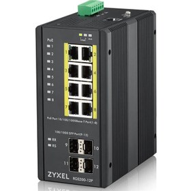 Resim RGS200-12P 12 Port Gigabit Yönetilebilir Poe Switch 