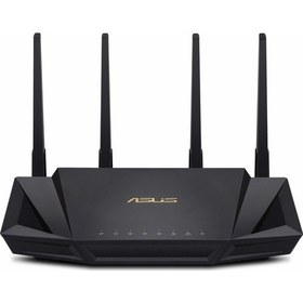 Resim Asus RT-AX58U WIFI6 Dual Band Extendable Router-AX3000-4G 5G Mobile Tethering-AiProtection 