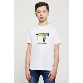 Resim Qivi Mac 1o I Stalker Baskılı Unisex Çocuk Beyaz T-Shirt 
