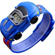 Resim Skmei Karikatür Araba Çocuk Dijital Izle Mavi (Yurt Dışından) 