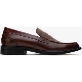 Resim Dericlub Erkek Klasik Rugan Deri Loafer Deri Cr 2655 Taba 