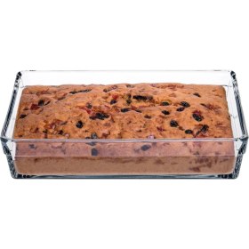 Resim Braventa Collection Pasabahce Borcam Premium Dikdörtgen Tepsi, 20 cm x 29 Cm, Şeffaf, 2.5 Litre 