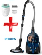 Resim Philips PHİLİPS POWER PRO MAX ULTRA 899 WATT TOZ TORBASIZ SÜPÜRGE + EPİLASYON HEDİYELİ 