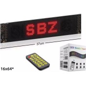 Resim Subzero LD20 37CM Sled Matrix Rgb Dijital Kayar Yazı Ekranı | Kumandalı & Mobil Uygulama Destekli 