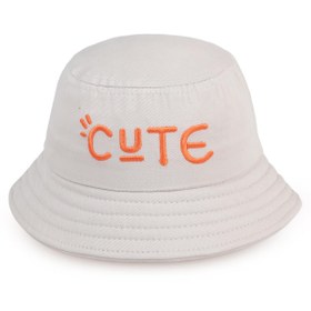 Resim Civil Boys Cute Nakışlı 2-5 Yaş Çocuk Erkek Fötr Şapka - Bej - Bej / Standart 