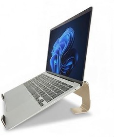 Resim Prexua Fixer Laptop Standı - Notebook Yükseltici Altlık - Metal (Gold) 