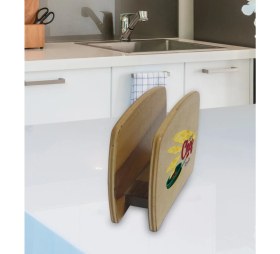 Resim BK Kişiye Özel Güzel Chef Tasarımlı Lüks Ahşap Peçetelik-2 