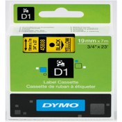 Resim Dymo D1 Şerit Standart 19 Mmx7 Mt Sarı Üzerine Siyah 45808 