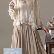 Resim Kadınlar için Boho Chic V-Yaka Hırka - Hafif Pamuk, Yarasa Kollu, Yarı Şeffaf ve Karmaşık Dantel Detaylı, İlkbahar, Yaz & Sonbahar için Mükemmel, Bedenler 13-16, Yaz Modası | Dantel Detaylı Hırka | Yarı Şeffaf Kumaş, Dantel Hırka 