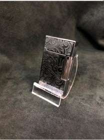 Resim Nefis Koçbaşı Desen Metal Normal Alev Gümüş Renk Çakmak 