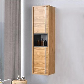 Resim DENKO Matia 35 Cm Mdf Hazar Banyo Boy Çamaşır Dolabı 