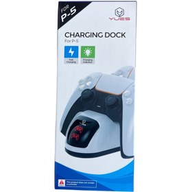 Resim YUES Ps5 Dualsense Şarj Istasyonu Playstation 5 Uyumlu Charging Station Göstergeli 