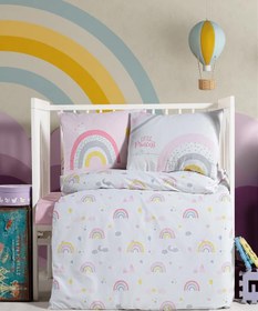 Resim Kanz Park Yatak Nevresim Takımı 80x110 cm - Pembe - Pembe / Standart 