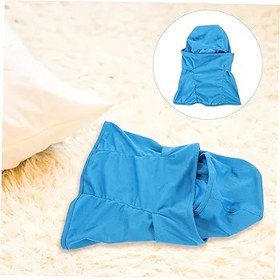 Resim Mobestech kaput yüz maskesi eşarp yaz yüz maskesi bisiklet yüz kaputu motosiklet yüz maskesi Blue 