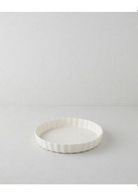 Resim English Home Hecha Seramik Tart Fırın Kabı 28 Cm Krem Krem 