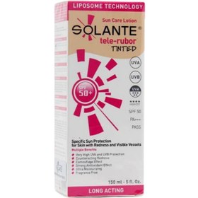 Resim Solante Tele-Rubor Tinted Spf50+ Güneş Koruyucu Losyon 150 ml 