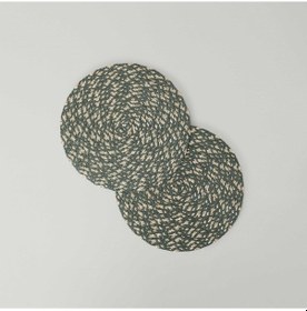 Resim Linens Jaxy 2'li 38 Cm Amerikan Servisi Yeşil-gold Yeşil 