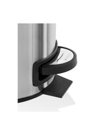 Resim Vinoks Elit Serisi Antifenger Özellikli 2'li Banyo Seti Çöp Kovası Ve Kolozet Fırçası 3 Litre Krom 