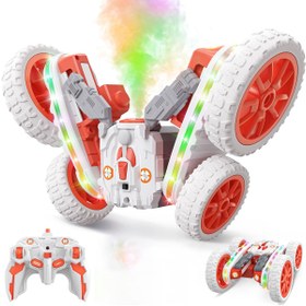 Resim Nilly Toys Uzaktan Kumandalı Şarjlı 2.4GHz Işıklı LEdli Buhar Atabilen 360° Dönen RC Akrobat Araba 