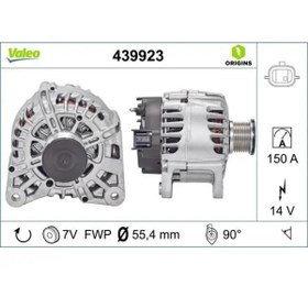 Resim Valeo ALTERNATOR 14V 150 A KASNAKLI MEGANE IV TALISMAN TRAFIC NISSAN QASHQAI II 
