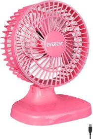 Resim Everest Efn-503 7" Masa Üstü Pembe Usb Fan 