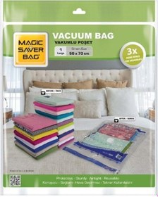 Resim MAGİC SAVER Vakumlu Poşet 50x70 Çok Renkli 