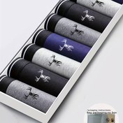 Resim Şanslı Geyik Başlı Baskılı 8'li Erkek Boxer Külot - Yumuşak Esnek Kumaş, Çok Renkli Çeşitler, Makinede Yıkanabilir, Rahat Giyim İçin Konforlu, Şık Boxerlar, Orta Esneklik, Günlük Temel İhtiyaçlar, Modern Tasarım, Dayanıklı Yapım, Ofis Kullanımı 