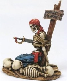 Resim Wise İskelet Serisi - Esir İskelet Biblo (13,5x11x7,5 Cm) | Dekoratif Obje 