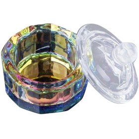 Resim Suntek Nail Art Dappen Bulaşık Cam Kapaklı Kase Onikigen 