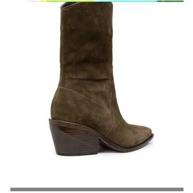 Resim Deery Kadın Hakiki Süet Haki Western Bot - Z1564zhakc01 Haki 