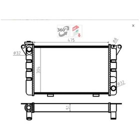 Resim R12 Su Radyatör Mekanik 51mm Alüminyum 3-sıra 