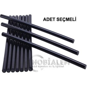 Resim Siyah Silikon, Sıcak Mum Silikon, 11 Mm X 30 Cm, Kalın Silikon 