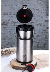 Resim 4.5 Lt Çelik Termos Pompalı Ckr2009 - Siyah 