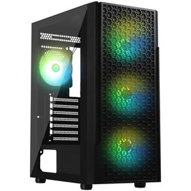 Resim BitFenix Proton 4-120Mm Frgb Fan 600W 80 Plus Siyah 1-Usb3.0 2-Usb2.0 Tempered Glass Oyuncu Boş Bilg 