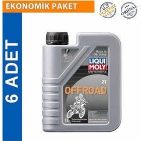 Resim Liqui Moly 2t Offroad 1 L Yarı Sentetik Motosiklet Yağı (6 Adet) 