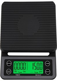 Resim Moveevo 0.1g Hassas Mutfak Terazisi - 3kg Kapasiteli, Zamanlayıcılı, Bulaşık Ve Kahve Ölçümü İçin Siyah 