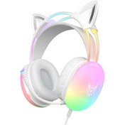 Resim Onikuma Datastar X15 Pro RGB Kedi Gaming Kulaklık 