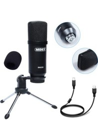 Resim Midex Bm-200 Kardioid Condenser Stüdyo Mikrofon Kondenser Mikrofonu Davul Canlı Podcast Yayıncı 