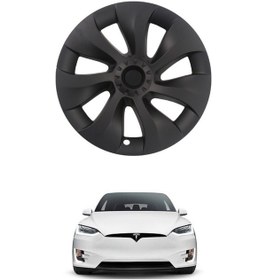 Resim Tesla Model Y Nexus Jant Kapağı Seti 19 İnç, Mat Siyah Renk Seçen 