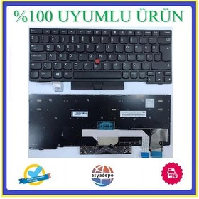 Resim Asya.Depo Lenovo Uyumlu Thinkpad 20Kf001Qtx Klavye Siyah Tr 