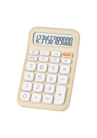 Resim Powermaster Pm-25408 Krem Renk Beyaz Tuş 12 Haneli Hesap Makinesi Beyaz - Siyah 